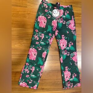 Celia B Jacquard Falu Pant Size L NWT